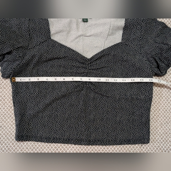 Wild Fable Black and White Polka Dot Blouse - Picture 9 of 10